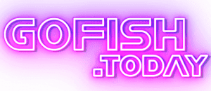 Logótipo neon Go Fish Today