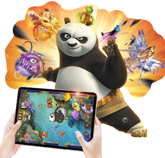 Panda Fish Game Character