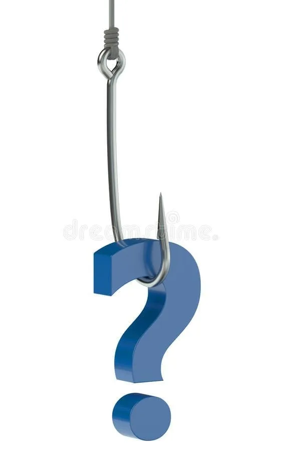 fishing hook question mark