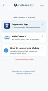 Using Crypto.com Step 3
