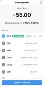 Using Crypto.com Step 5