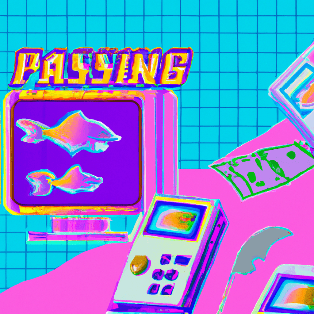 fish game pink art