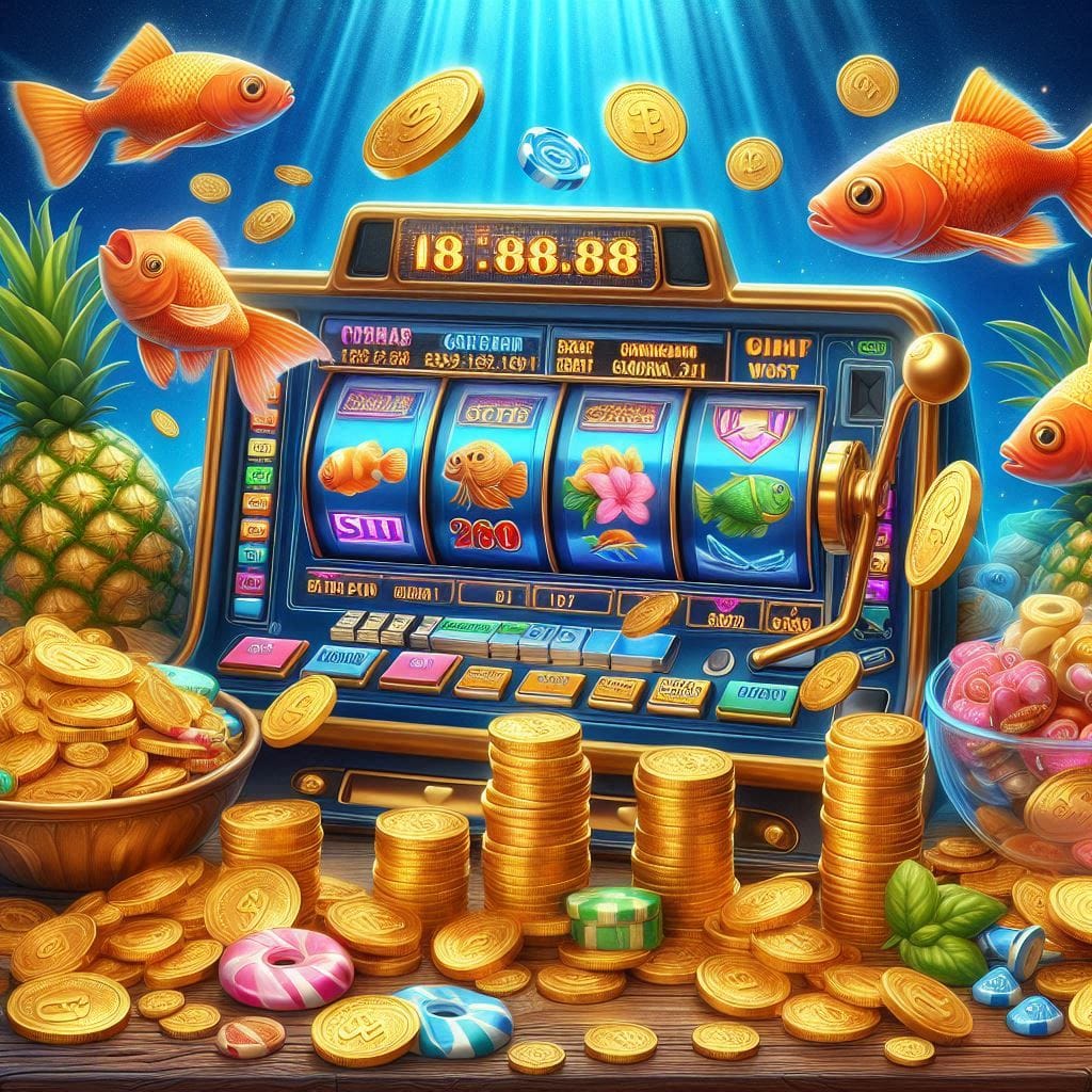 Slot machine in the sea