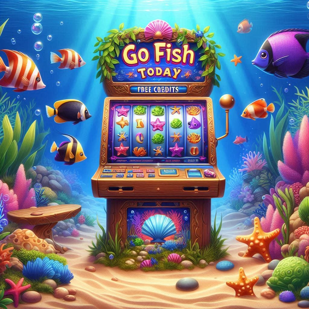 Go Fish Today Slot machine in ocean with fish