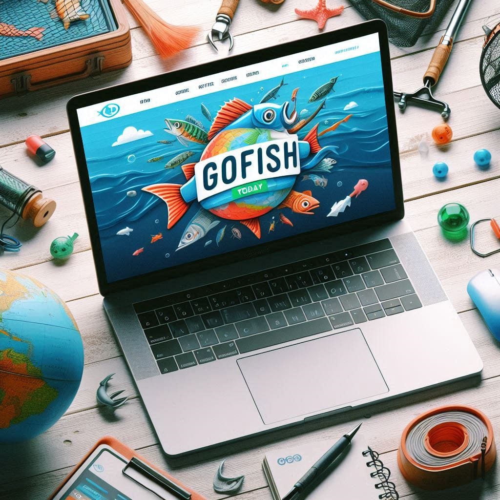 Gofish.today on laptop